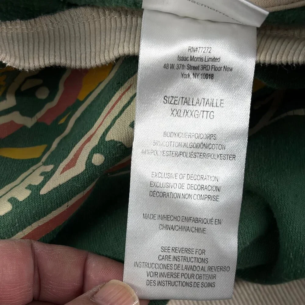 Ski Vermont Ludlow Graphic Sweatshirt XX-Large Green & Beige Cotton/Poly Blend - Picture 4 of 8